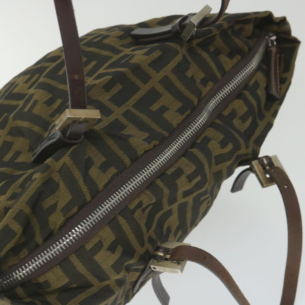 FENDI Zucca Canvas Tote Bag Black Brown 2241 26634 099ep2431