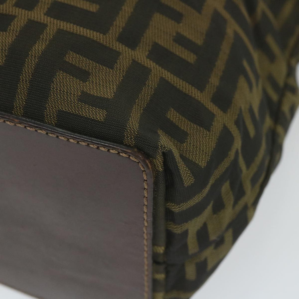FENDI Zucca Canvas Tote Bag Black Brownep2432