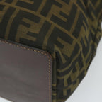 FENDI Zucca Canvas Tote Bag Black Brownep2432