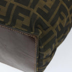 FENDI Zucca Canvas Tote Bag Black Brownep2432