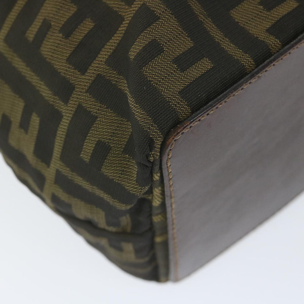 FENDI Zucca Canvas Tote Bag Black Brownep2432