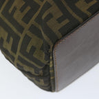 FENDI Zucca Canvas Tote Bag Black Brownep2432