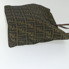 FENDI Zucca Canvas Tote Bag Black Brownep2432