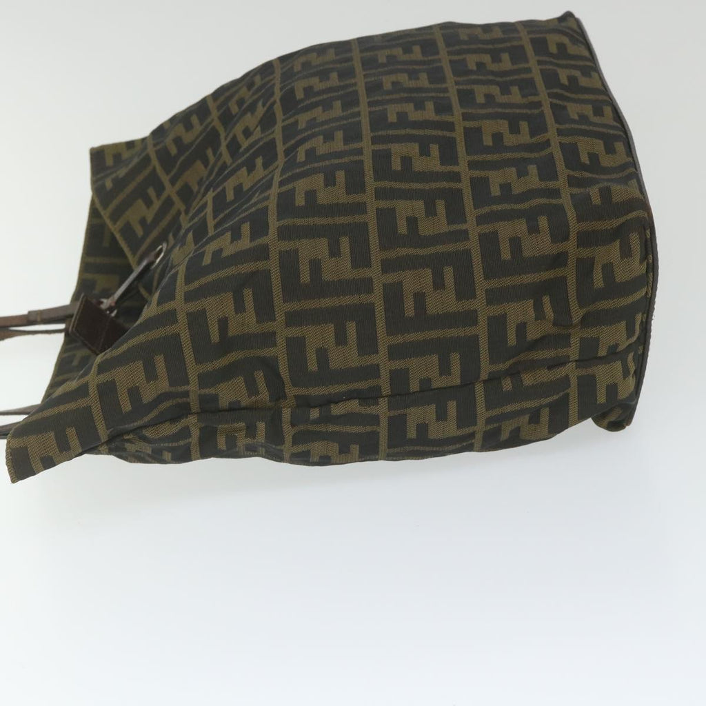 FENDI Zucca Canvas Tote Bag Black Brownep2432