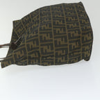 FENDI Zucca Canvas Tote Bag Black Brownep2432