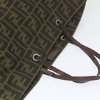 FENDI Zucca Canvas Tote Bag Black Brownep2432