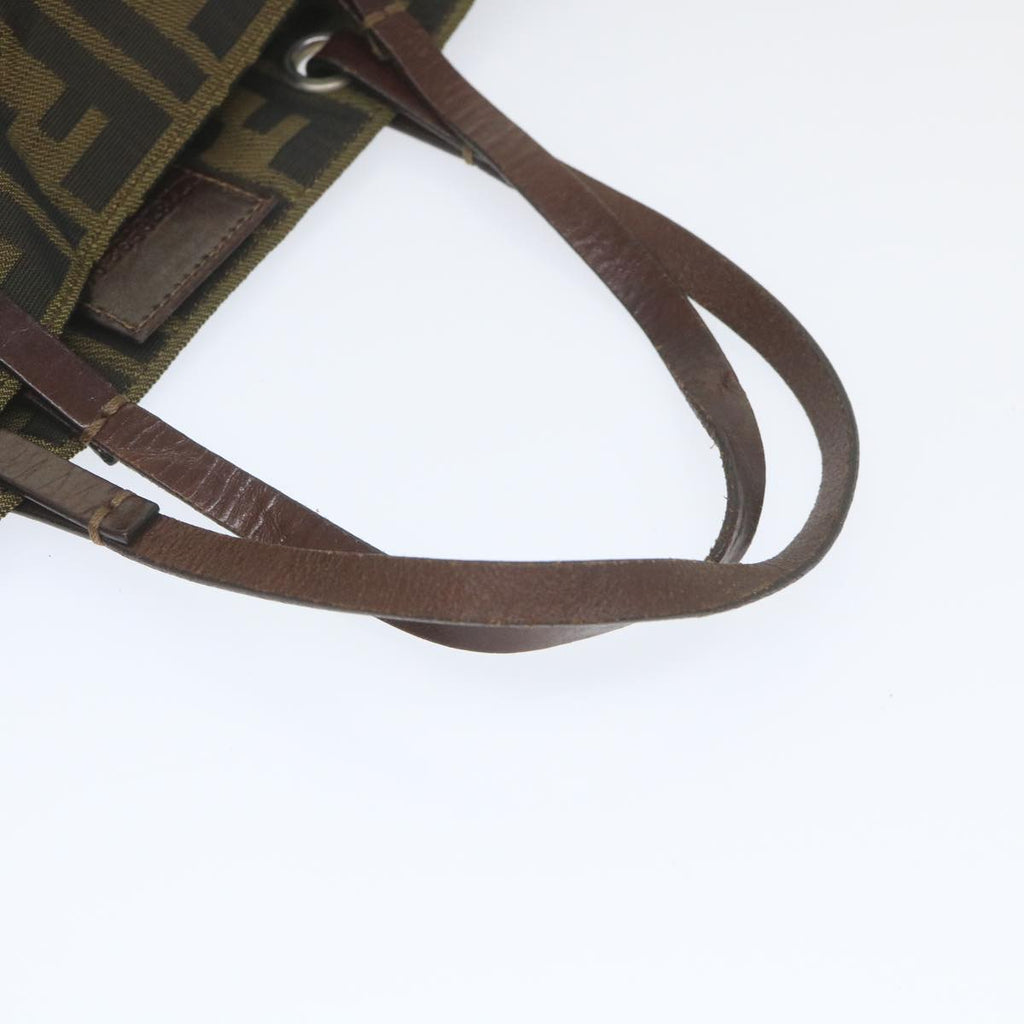 FENDI Zucca Canvas Tote Bag Black Brownep2432