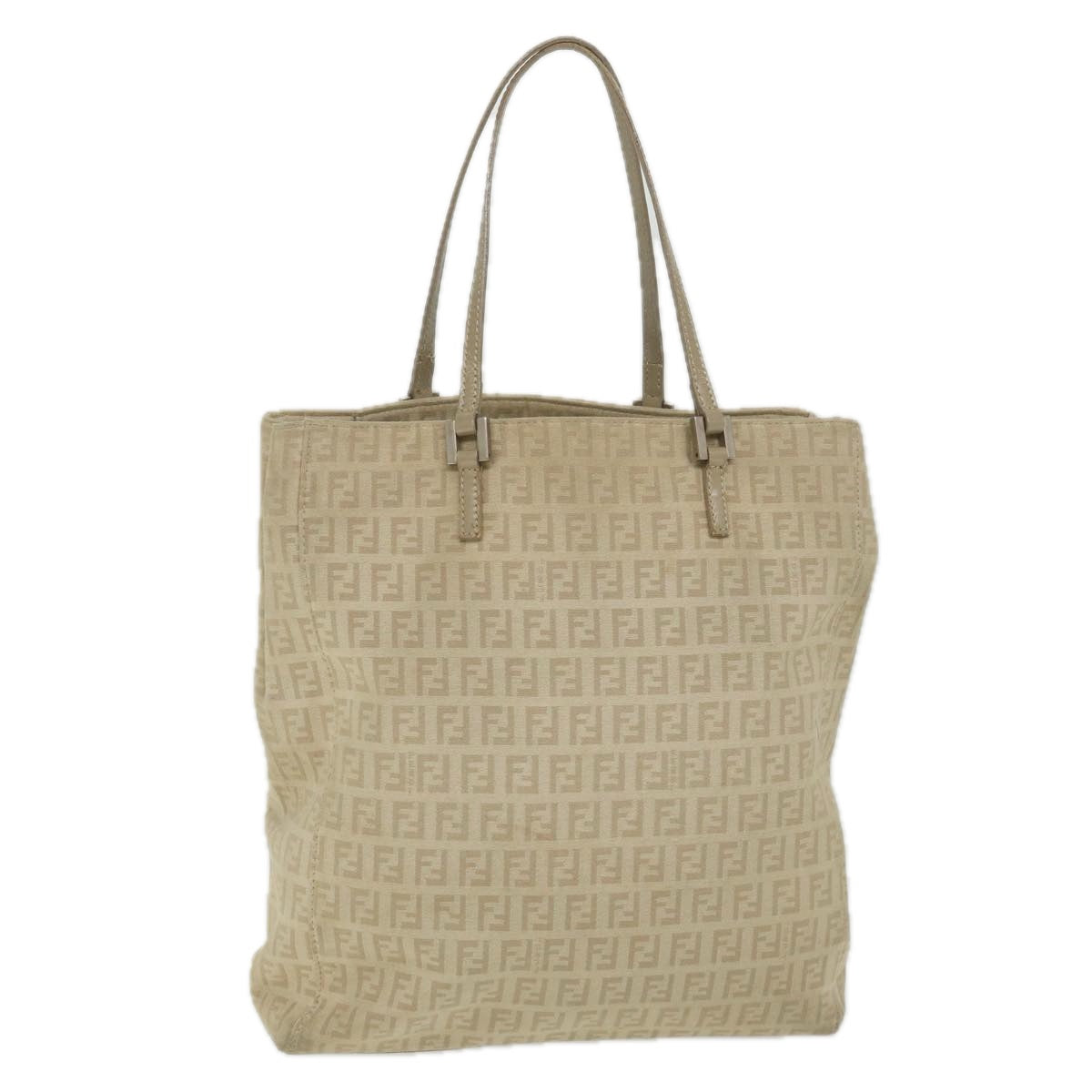 FENDI Zucchino Canvas Tote Bag Beigeep2434