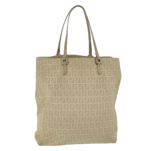 FENDI Zucchino Canvas Tote Bag Beigeep2434