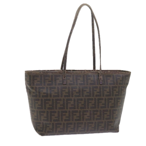 FENDI Zucca Canvas Tote Bag Black Brownep2435