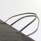 FENDI Zucca Canvas Tote Bag Black Brownep2435