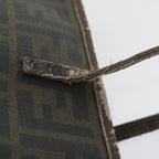 FENDI Zucca Canvas Tote Bag Black Brownep2435