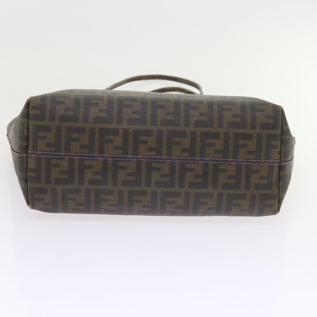 FENDI Zucca Canvas Tote Bag Black Brownep2435