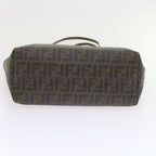 FENDI Zucca Canvas Tote Bag Black Brownep2435