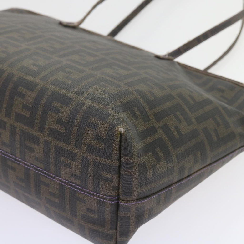 FENDI Zucca Canvas Tote Bag Black Brownep2435