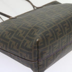 FENDI Zucca Canvas Tote Bag Black Brownep2435
