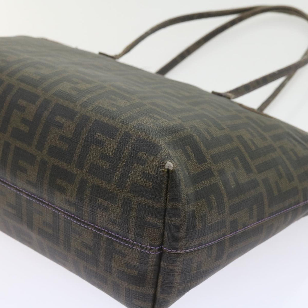 FENDI Zucca Canvas Tote Bag Black Brownep2435
