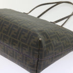 FENDI Zucca Canvas Tote Bag Black Brownep2435
