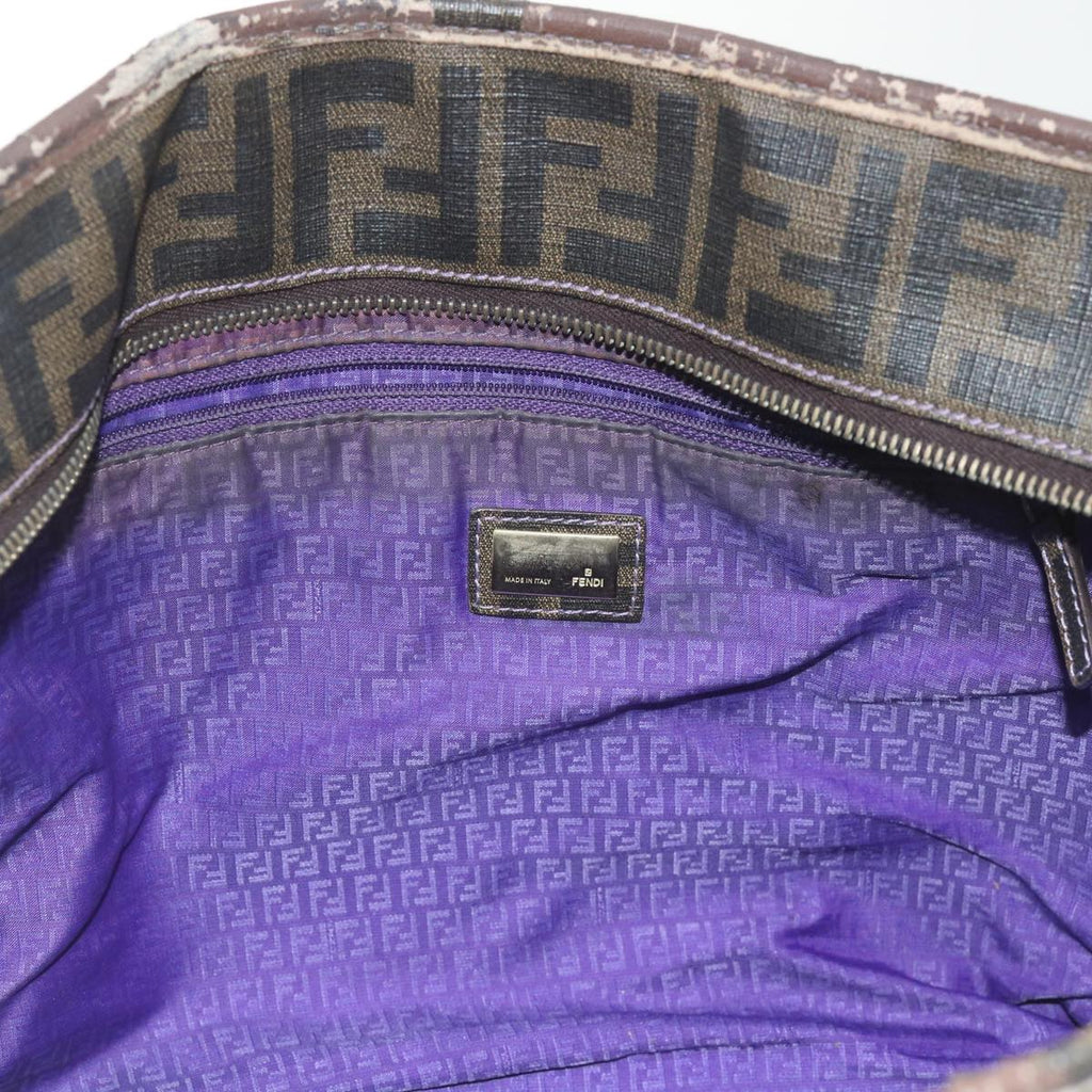 FENDI Zucca Canvas Tote Bag Black Brownep2435