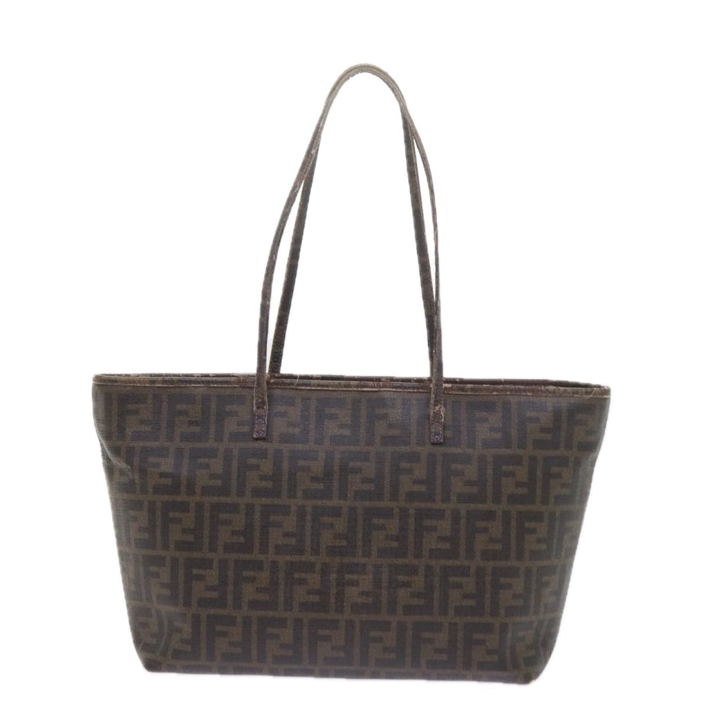 FENDI Zucca Canvas Tote Bag Black Brownep2435