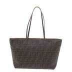 FENDI Zucca Canvas Tote Bag Black Brownep2435