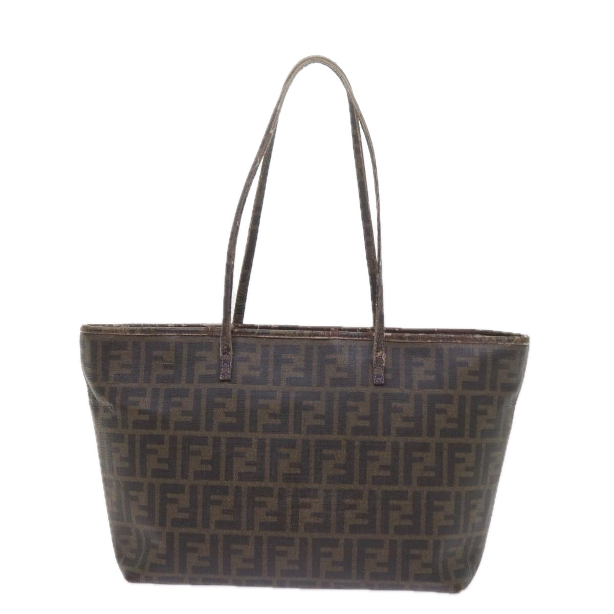 FENDI Zucca Canvas Tote Bag Black Brownep2435