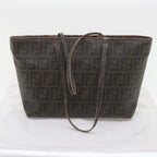 FENDI Zucca Canvas Tote Bag Black Brownep2435