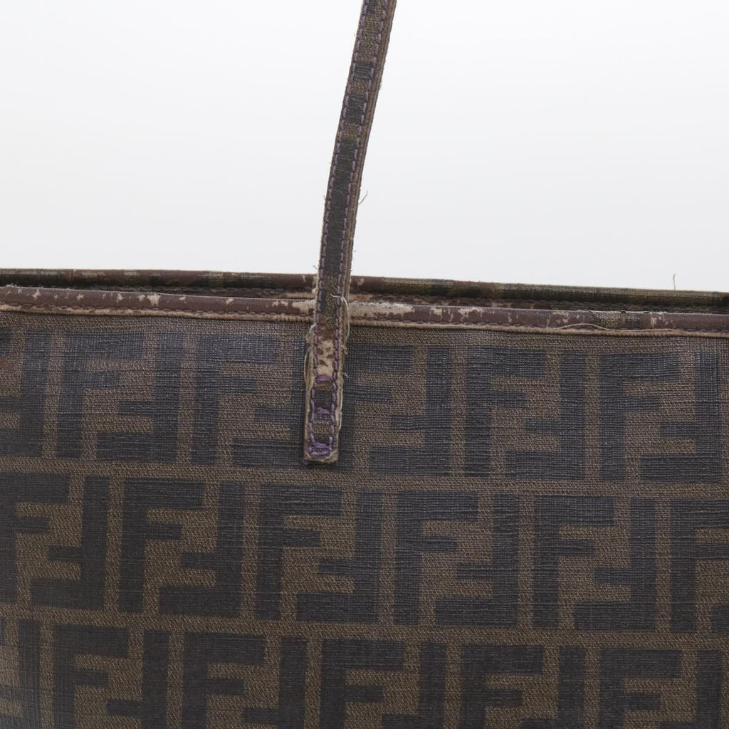 FENDI Zucca Canvas Tote Bag Black Brownep2435
