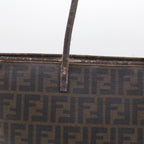 FENDI Zucca Canvas Tote Bag Black Brownep2435