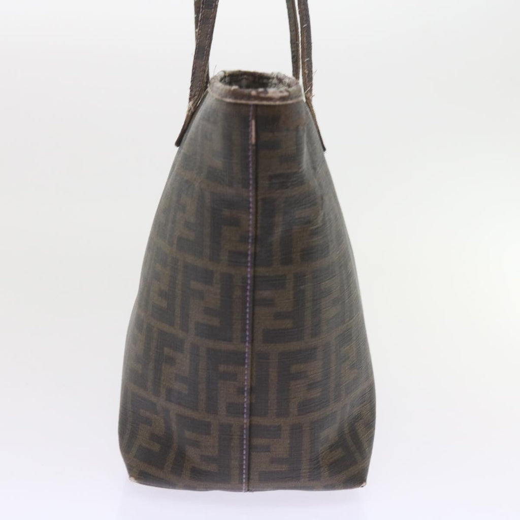 FENDI Zucca Canvas Tote Bag Black Brownep2435