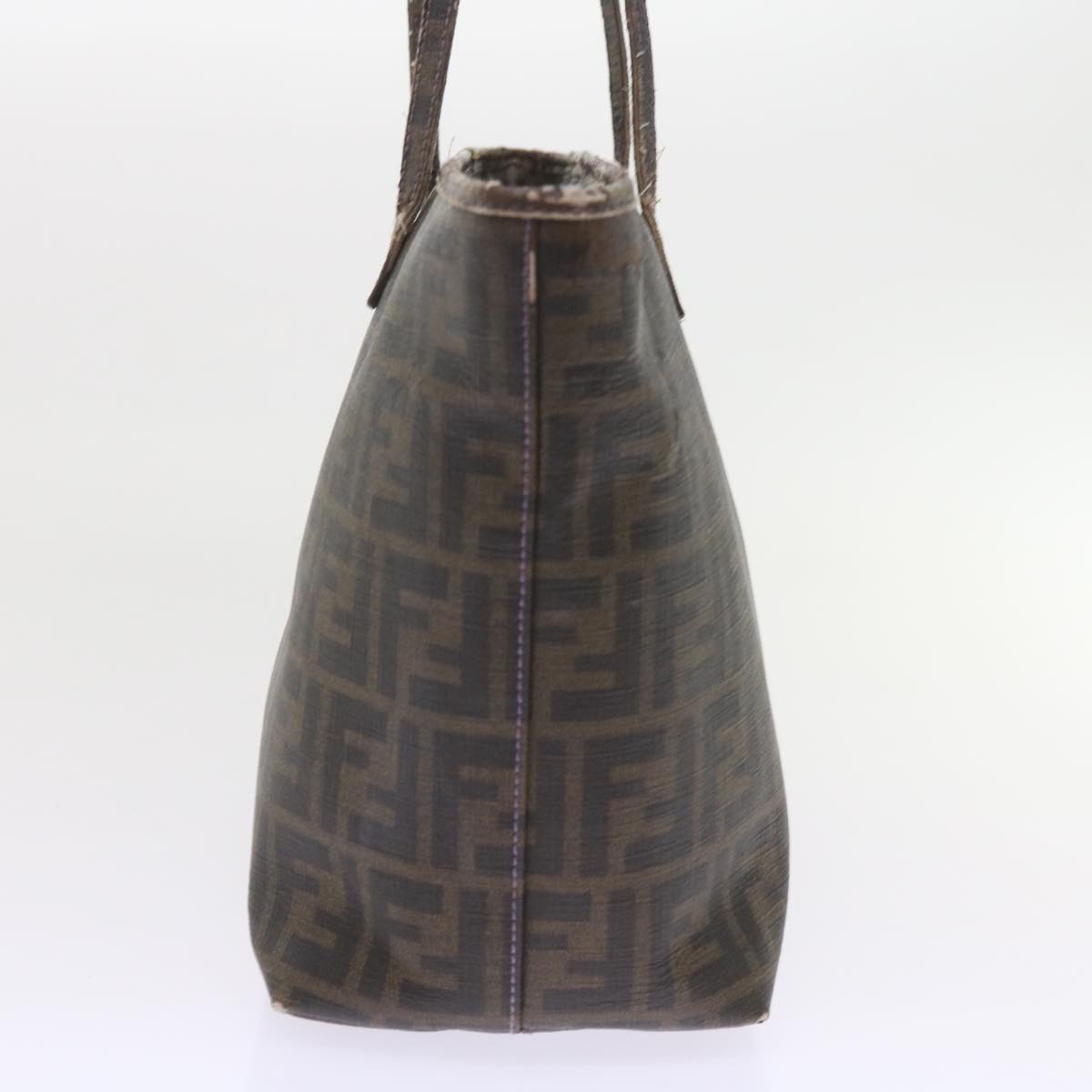 FENDI Zucca Canvas Tote Bag Black Brownep2435