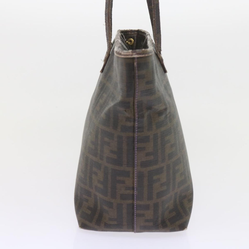 FENDI Zucca Canvas Tote Bag Black Brownep2435