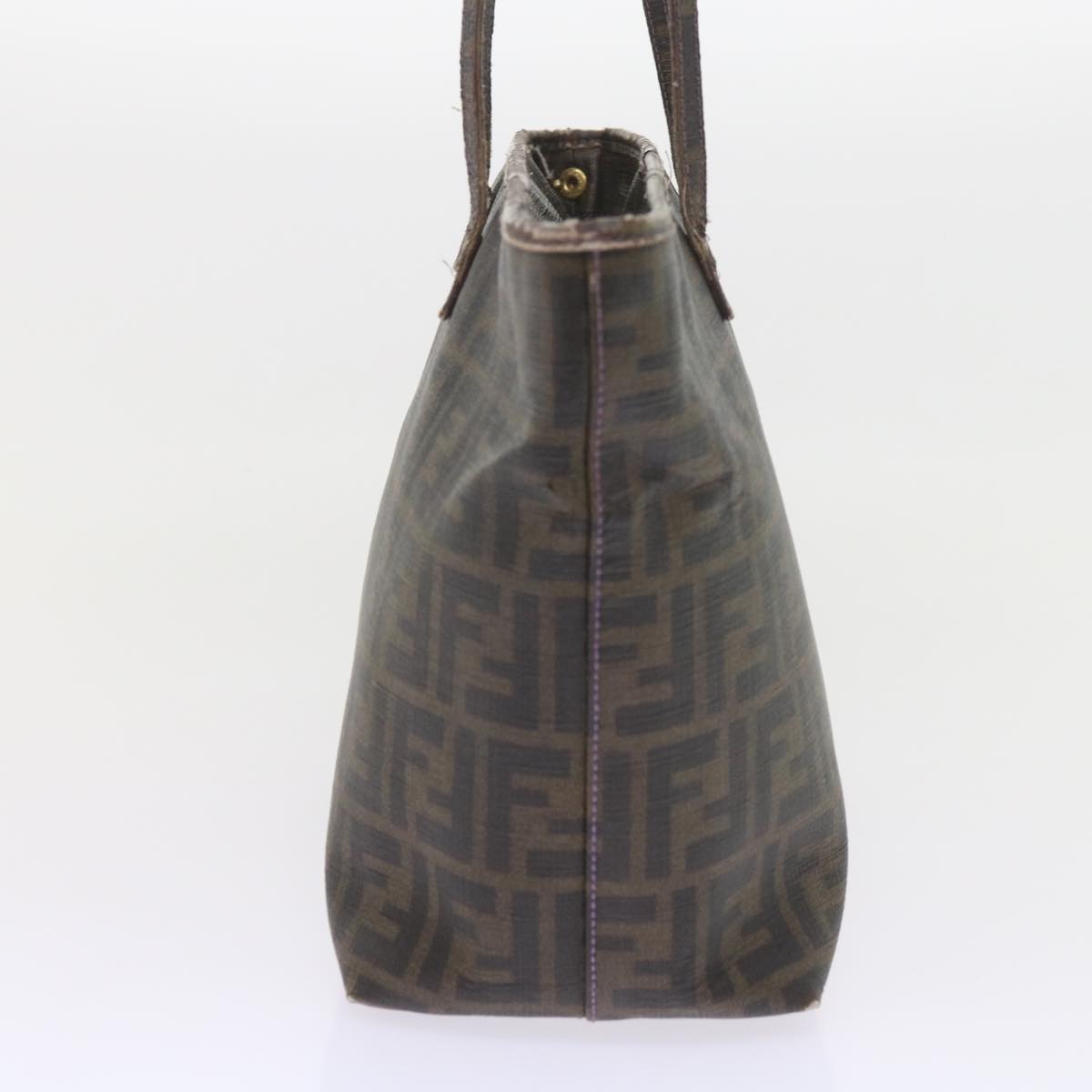 FENDI Zucca Canvas Tote Bag Black Brownep2435