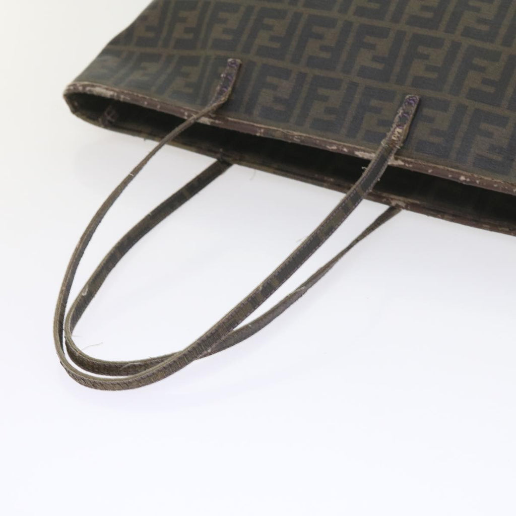 FENDI Zucca Canvas Tote Bag Black Brownep2435