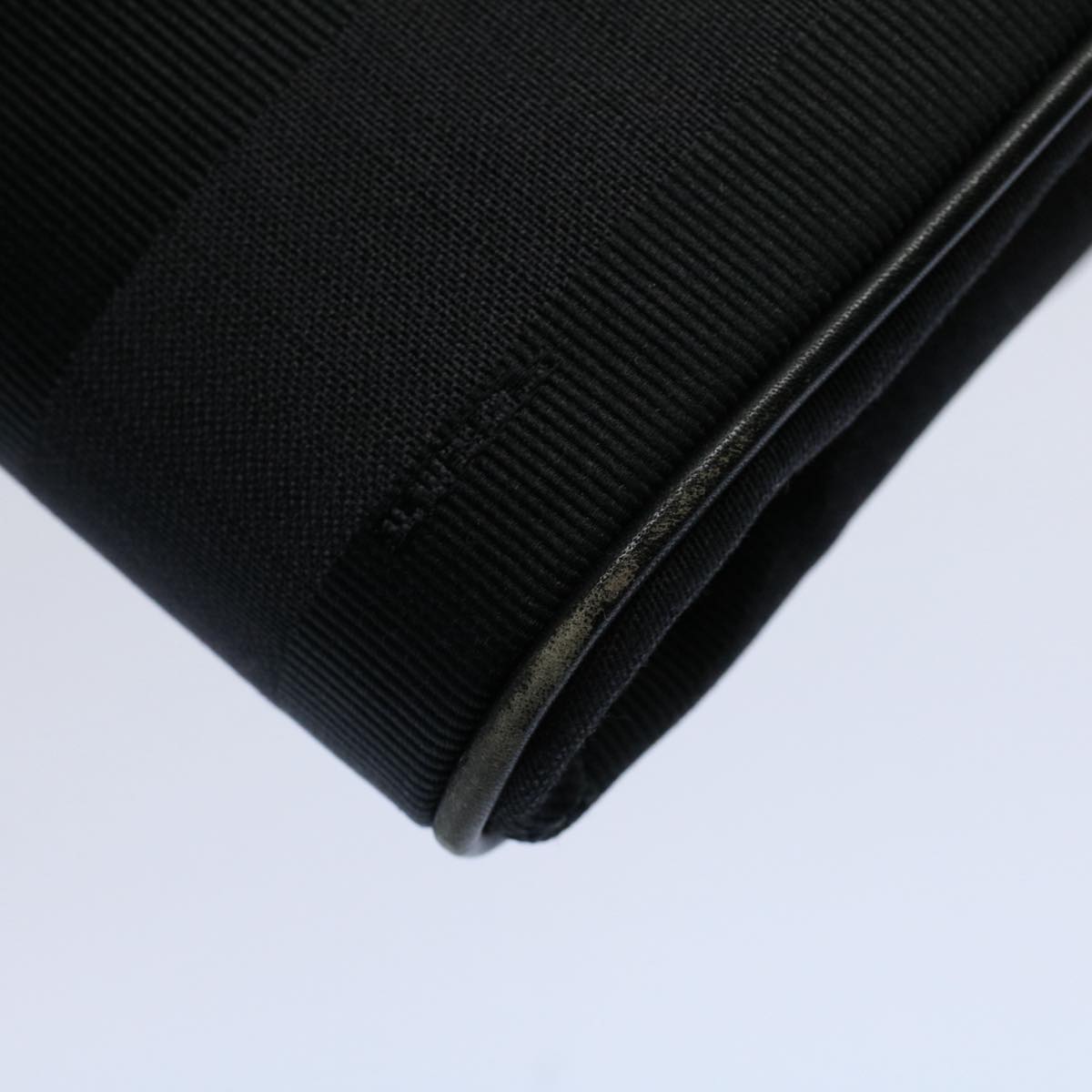 FENDI Pecan Canvas Clutch Bag Black Brownep2439