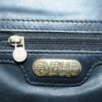 FENDI Pecan Canvas Clutch Bag Black Brownep2439