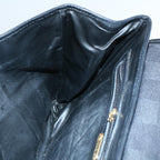 FENDI Pecan Canvas Clutch Bag Black Brownep2439