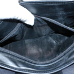 FENDI Pecan Canvas Clutch Bag Black Brownep2439