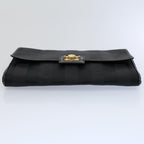 FENDI Pecan Canvas Clutch Bag Black Brownep2439