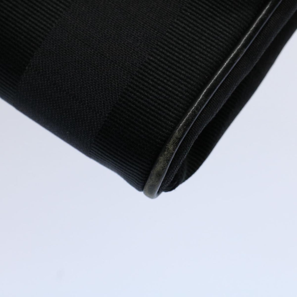 FENDI Pecan Canvas Clutch Bag Black Brownep2439