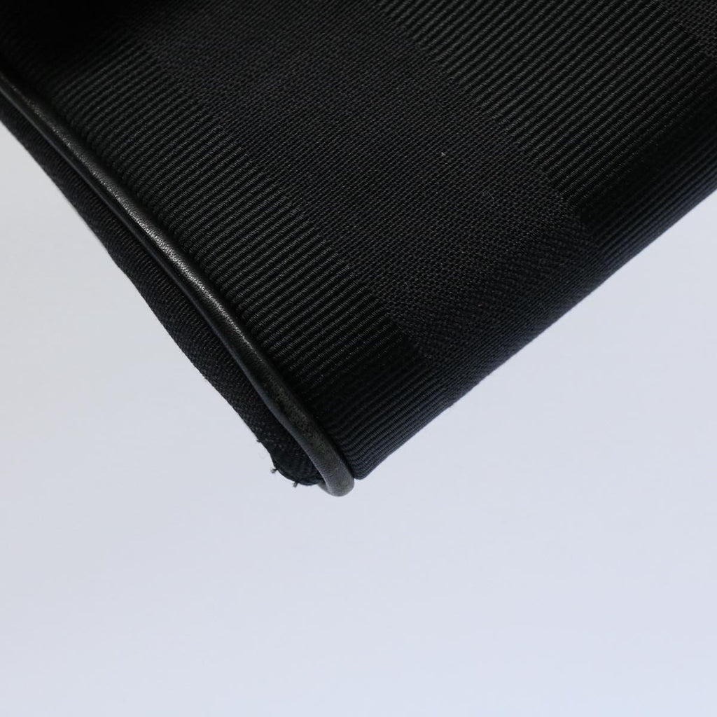 FENDI Pecan Canvas Clutch Bag Black Brownep2439