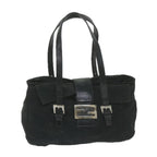 FENDI Mamma Baguette Shoulder Bag Nylon Blackep2451