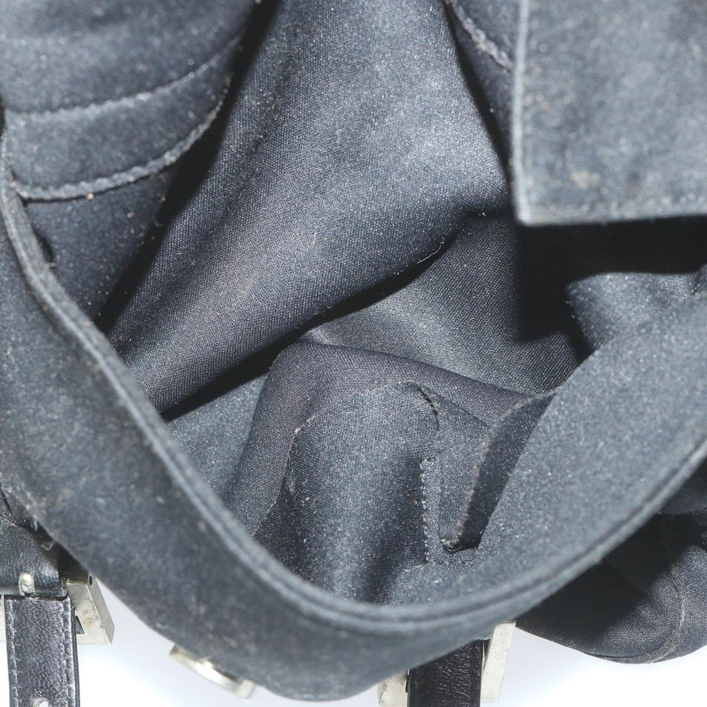 FENDI Mamma Baguette Shoulder Bag Nylon Blackep2451