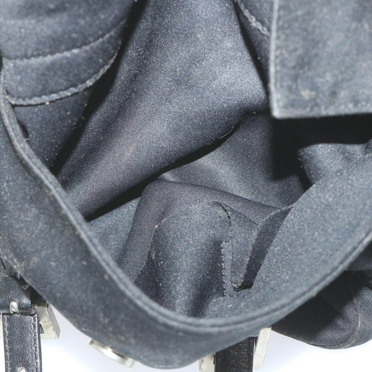 FENDI Mamma Baguette Shoulder Bag Nylon Blackep2451