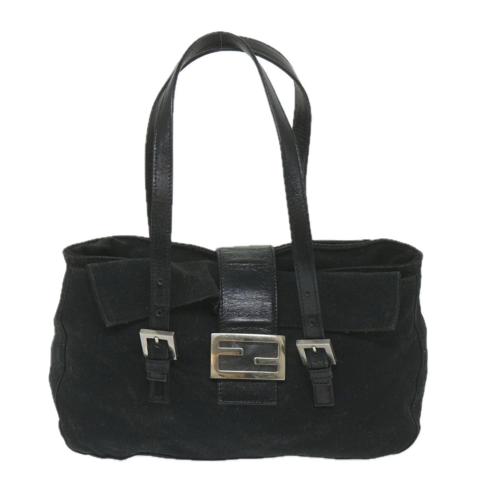 FENDI Mamma Baguette Shoulder Bag Nylon Blackep2451