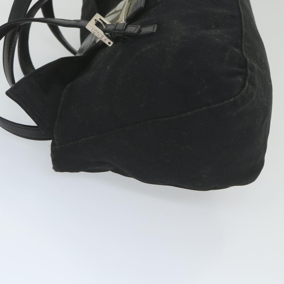 FENDI Mamma Baguette Shoulder Bag Nylon Blackep2451