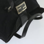 FENDI Mamma Baguette Shoulder Bag Nylon Blackep2451