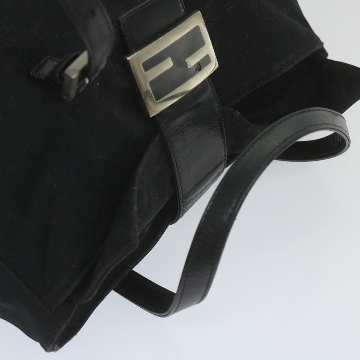 FENDI Mamma Baguette Shoulder Bag Nylon Blackep2451