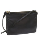 CELINE Trio PM Shoulder Bag Leather Black  ep2461