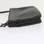CELINE Trio PM Shoulder Bag Leather Black  ep2461